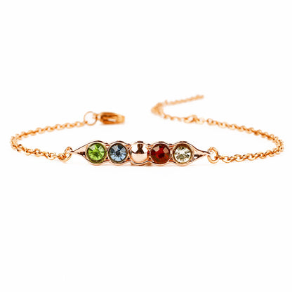 Birthstone Peas in a Pod Bracelet