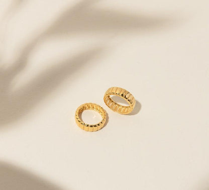 Thick Gold Minimalist Statement Ring