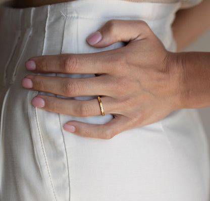 Dainty Celestial Diamond Moon Ring