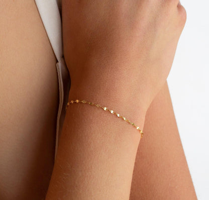 Dainty Oval Chain Bracelet for Everyday Wear