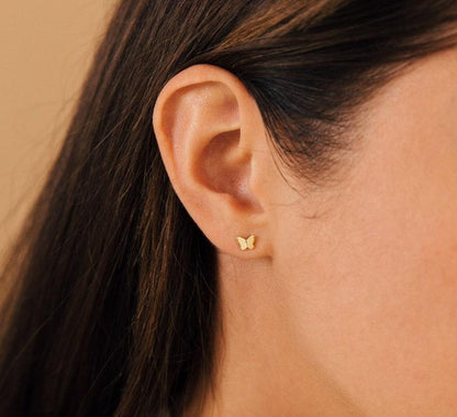 Dainty Butterfly Stud Earrings for Everyday Wear