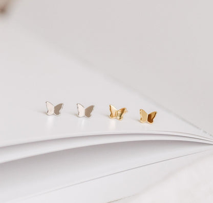 Dainty Butterfly Stud Earrings for Everyday Wear