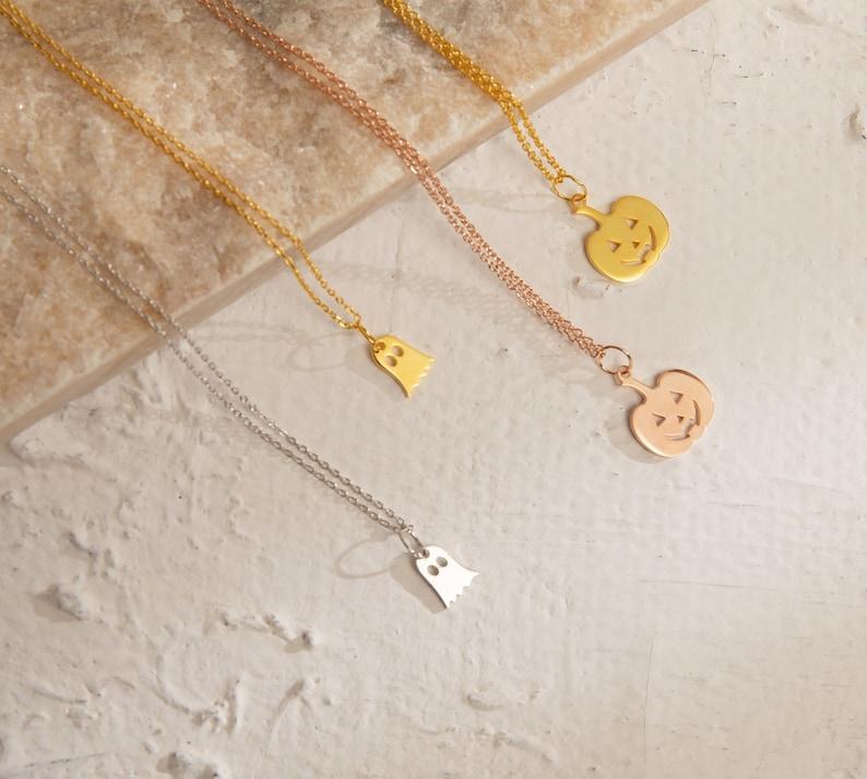 Personalized Minimalist Ghost Necklace