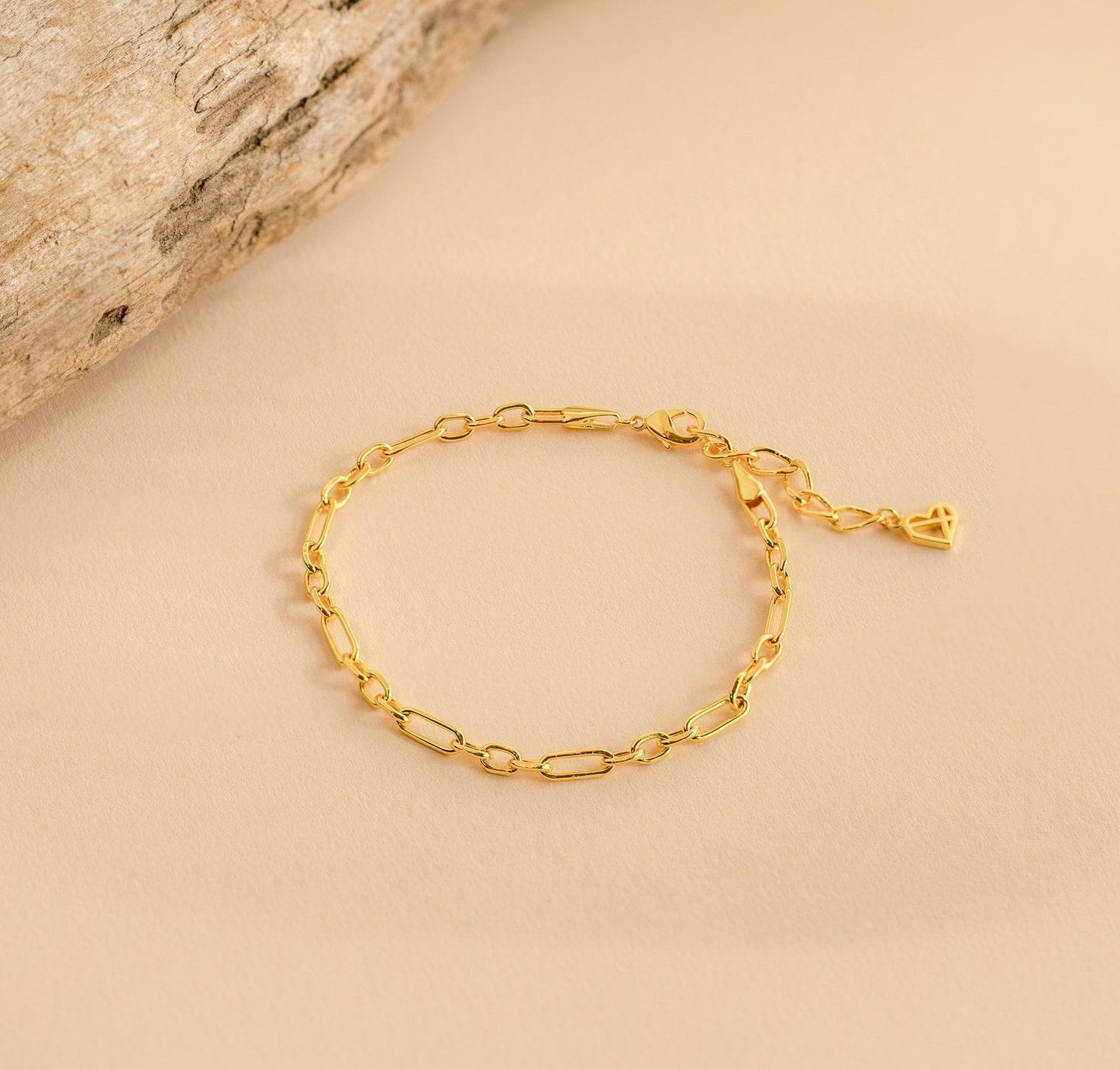 Custom Minimalist Paperclip Bracelet in Gold and Silver