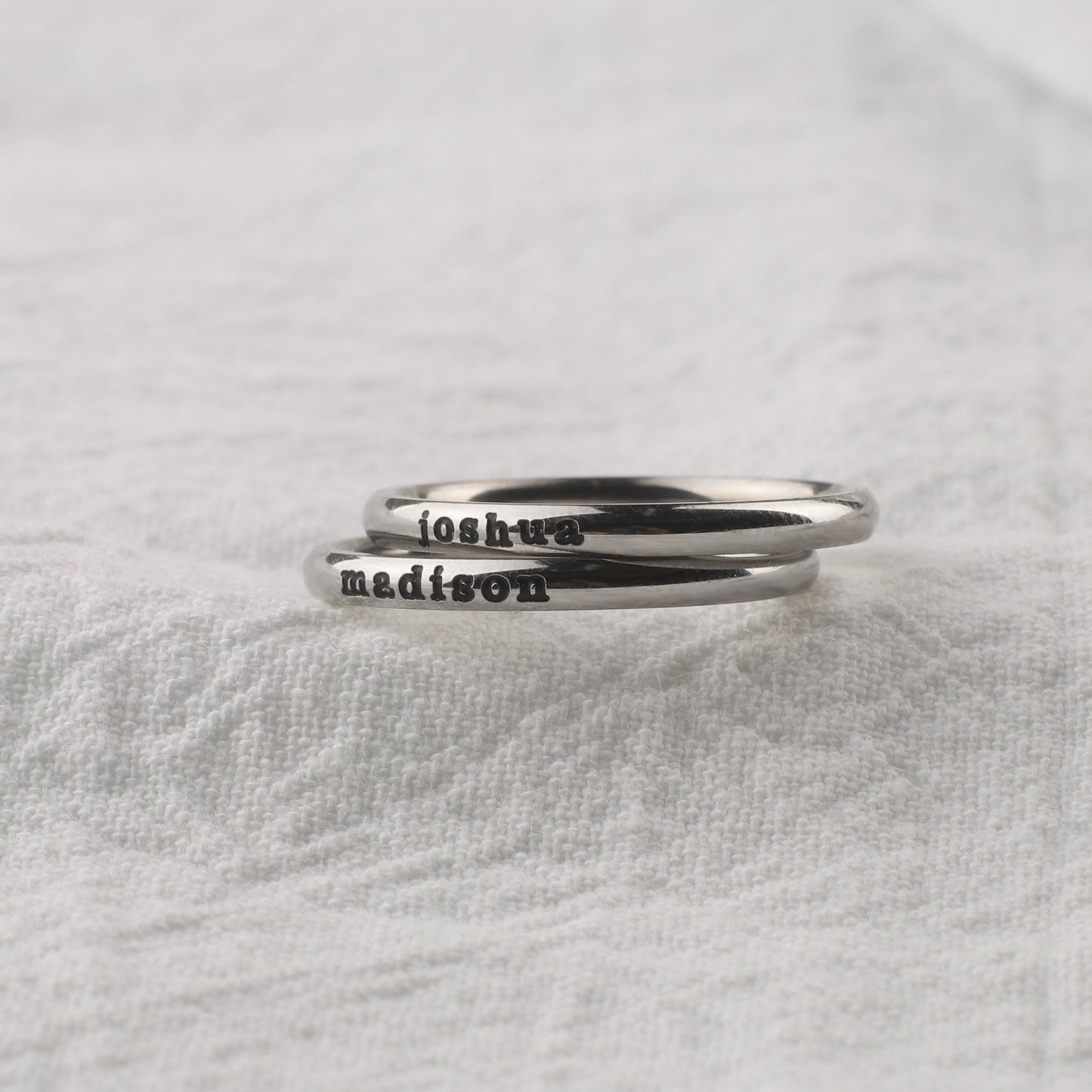 Personalized 2mm Engraved Stacking Ring