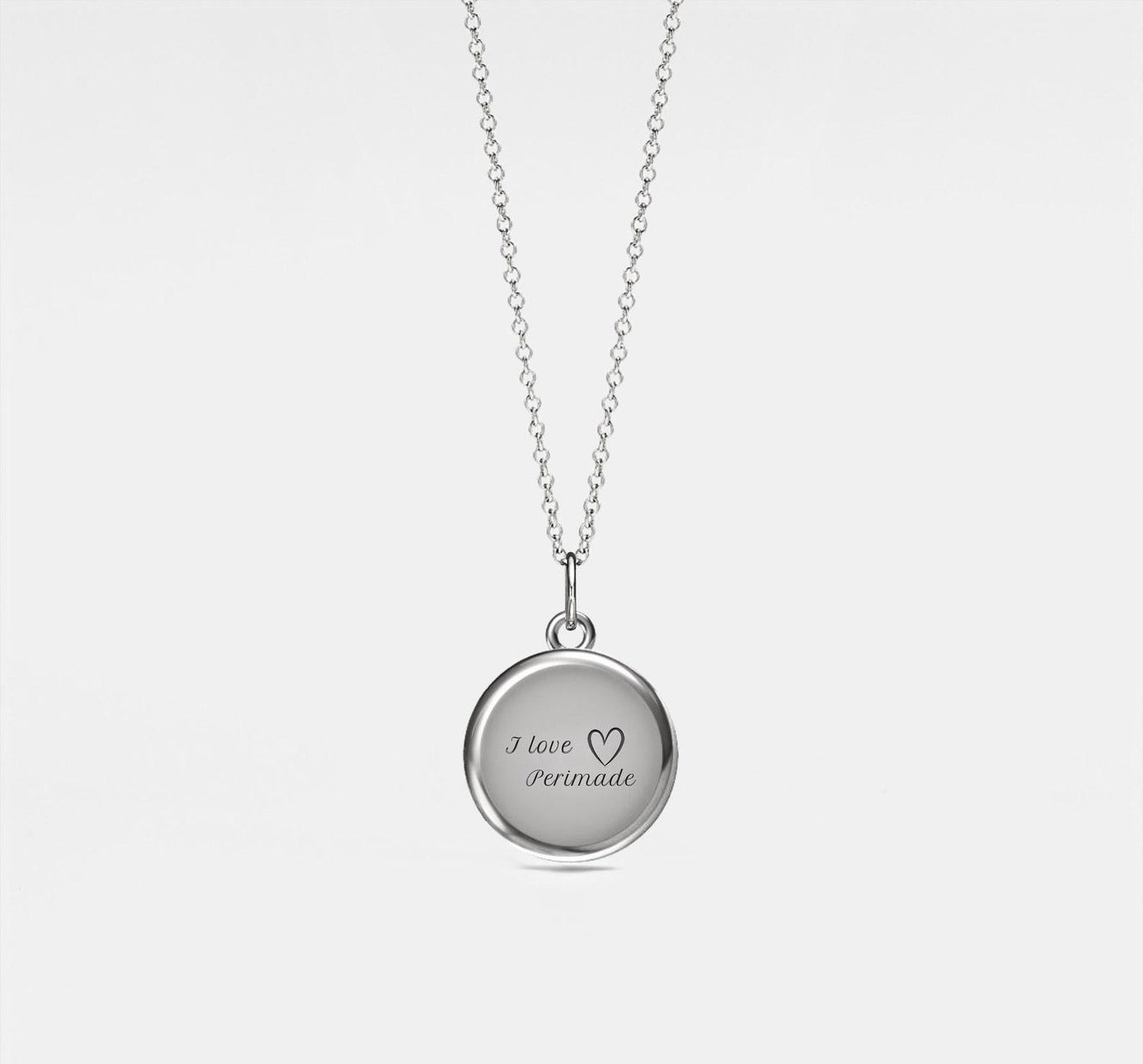 Personalized Round Photo Locket Necklace