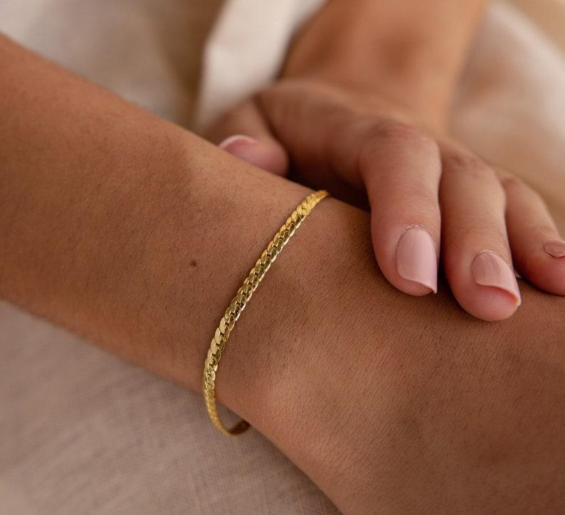 Minimalist Stackable Snake Chain Bracelet