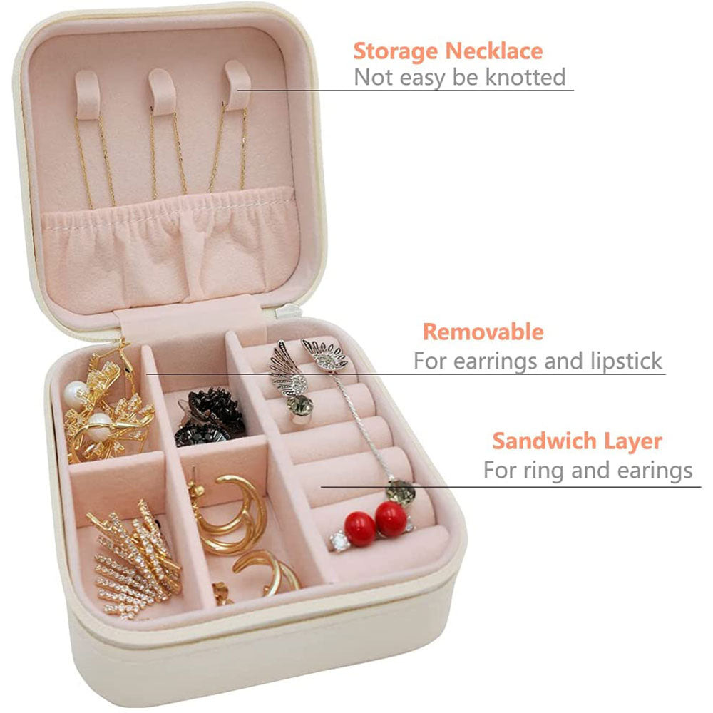 Travel Jewelry Organizer Case