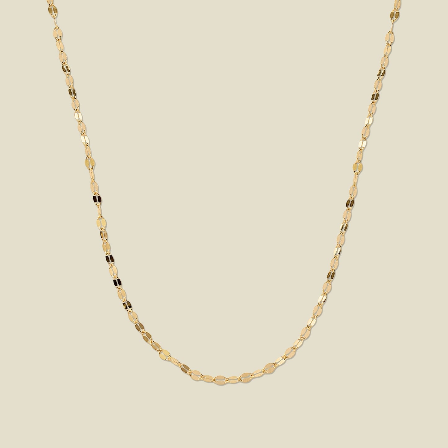 Mini Lace Chain in 14k Gold