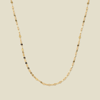 Mini Lace Chain in 14k Gold