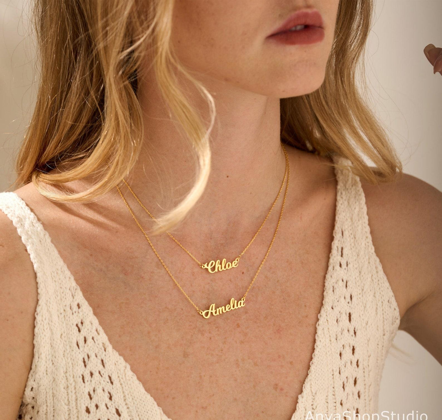 Personalized Gold Layered Name Necklace