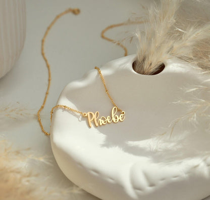 Personalized 18K Gold Name Necklace