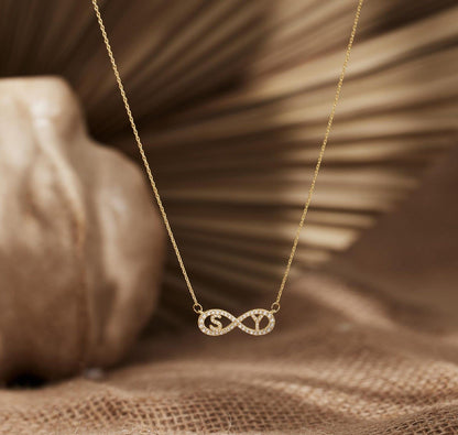 Personalized Infinity Necklace with Initials