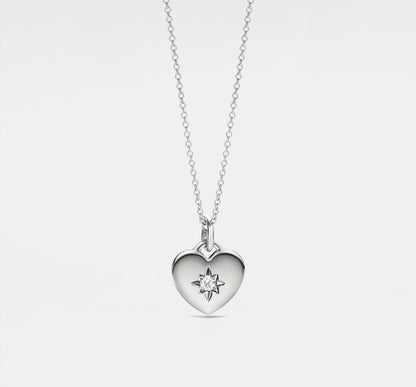 Custom Star Heart Photo Locket Necklace