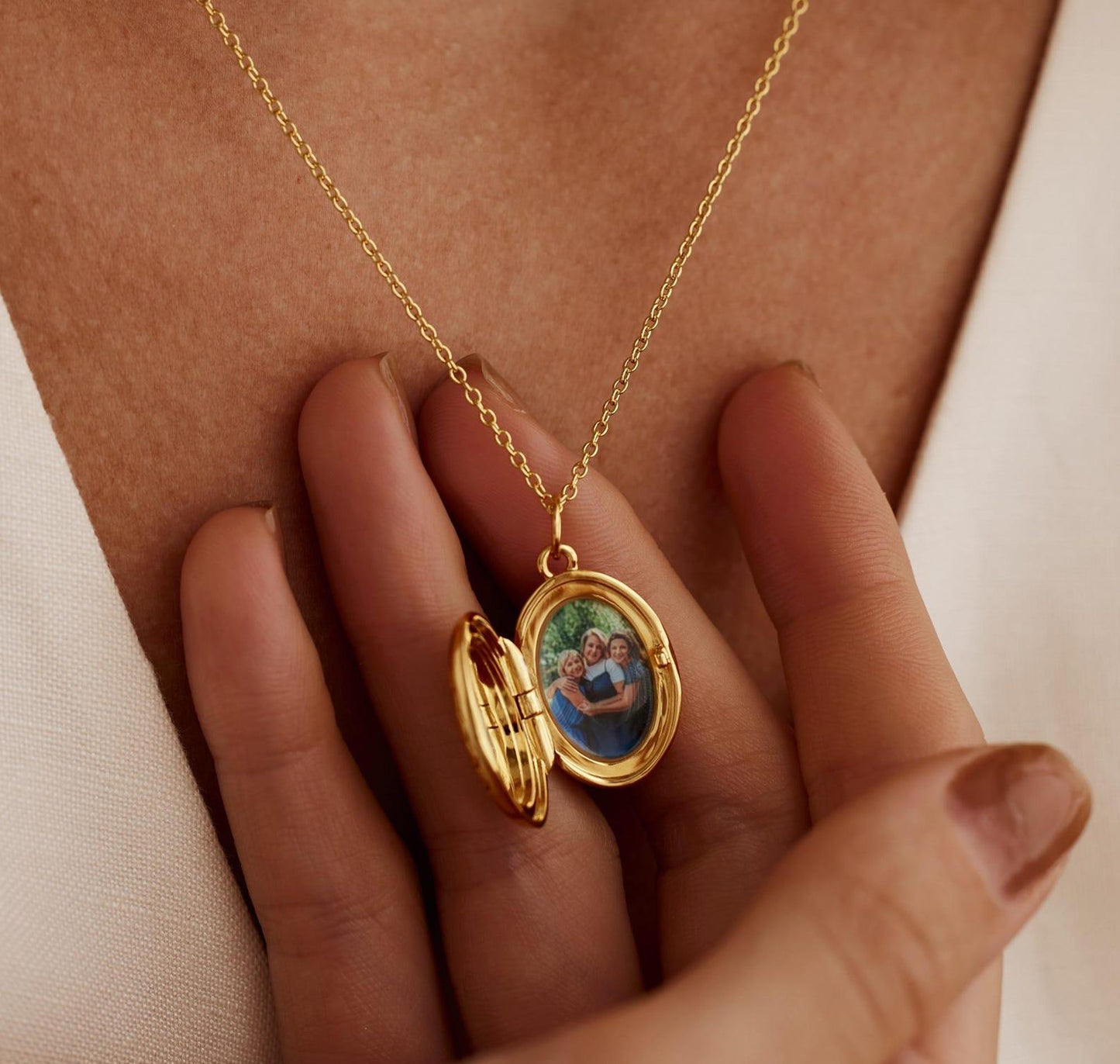 Custom Vintage Photo Locket Necklace