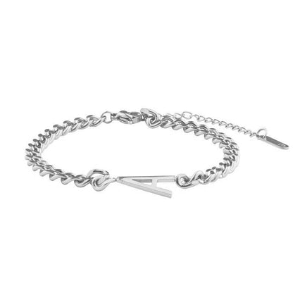 Personalized Skinny Initial Bracelet