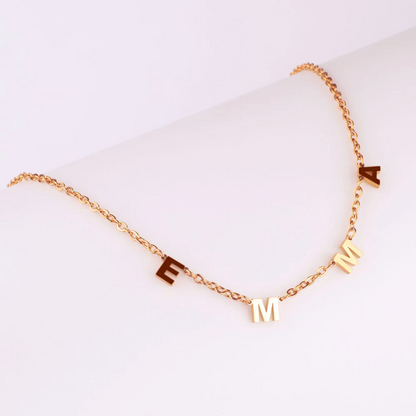 Customized Minimalist Letter Necklace