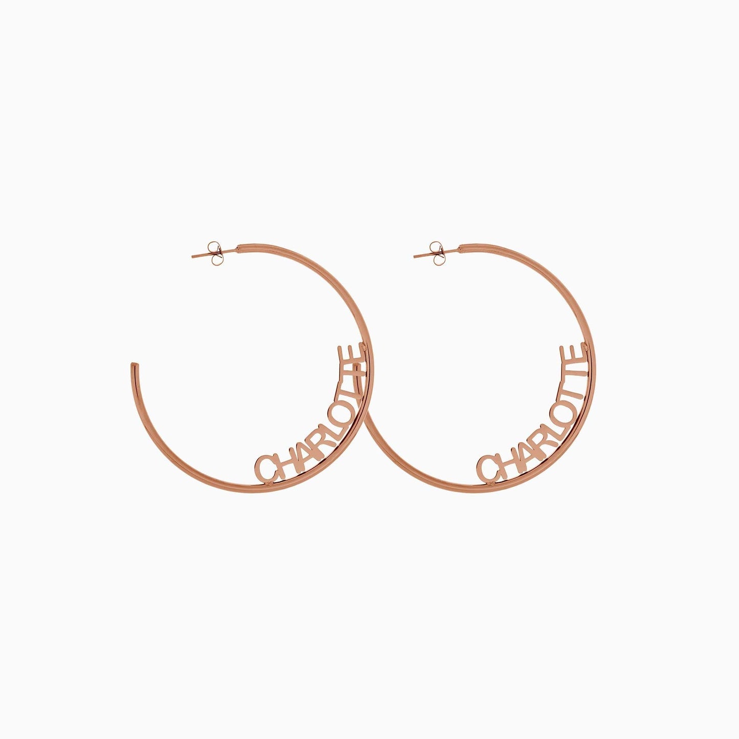 Custom Name Hoop Earrings