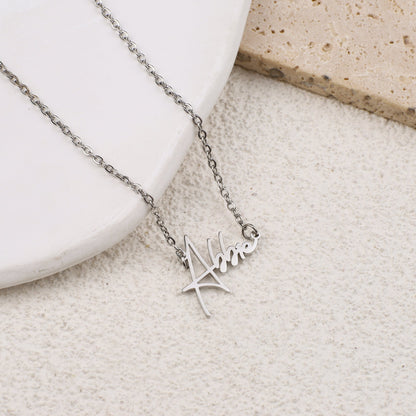 Personalized Modern Name Necklace