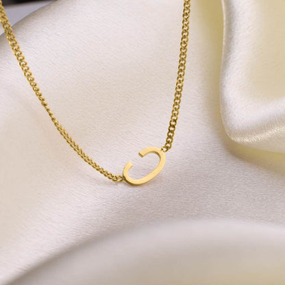 Slim Initial Necklace