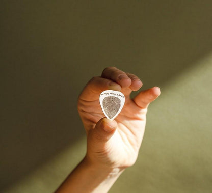 Custom Fingerprint Engraved Guitar Pick