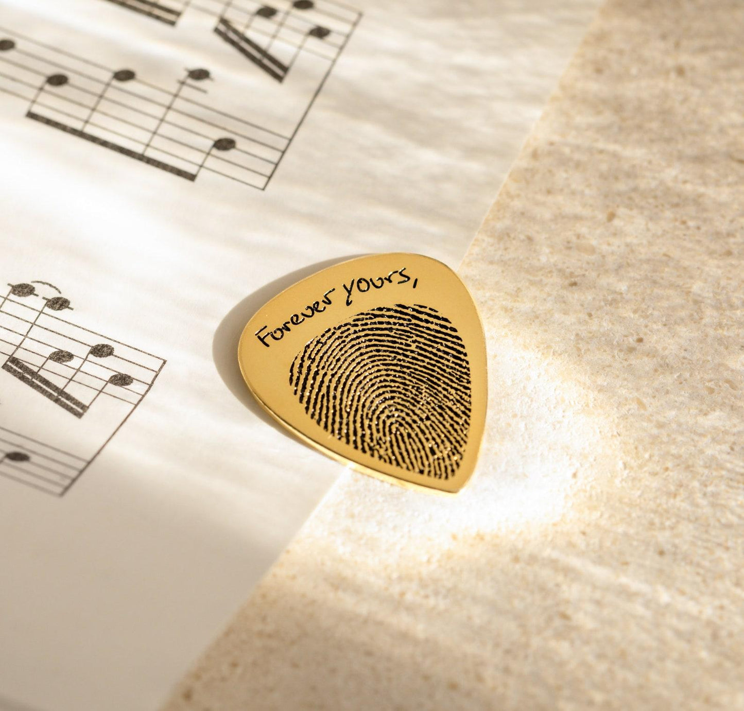 Custom Fingerprint Engraved Guitar Pick