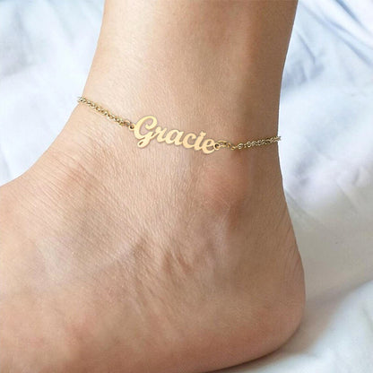 Personalized Name Anklet