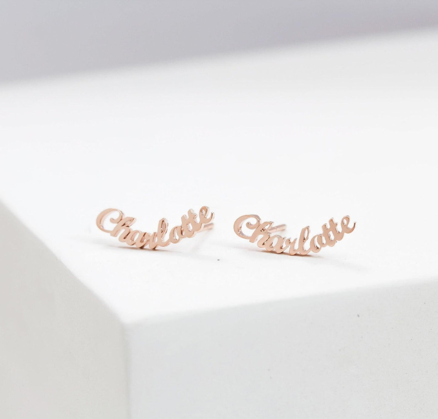 Personalized Minimalist Name Earrings