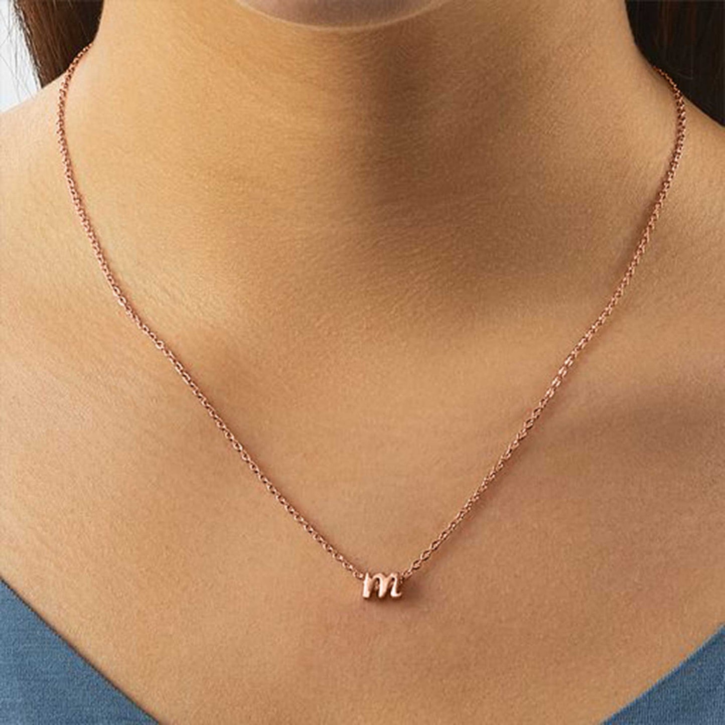 Personalized Initial Script Necklace