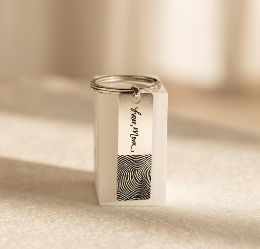 Personalized Handwriting Memorial Keychain