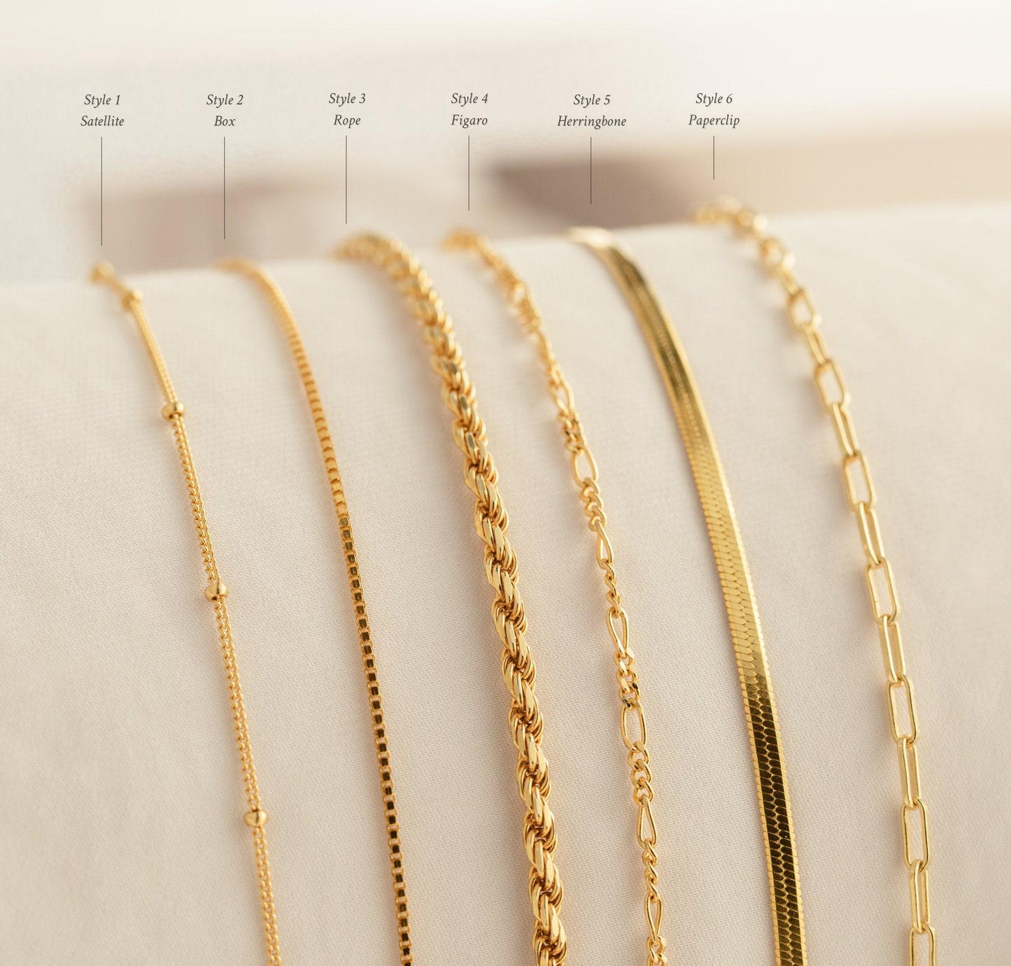 Dainty Gold and Silver Chain Bracelets