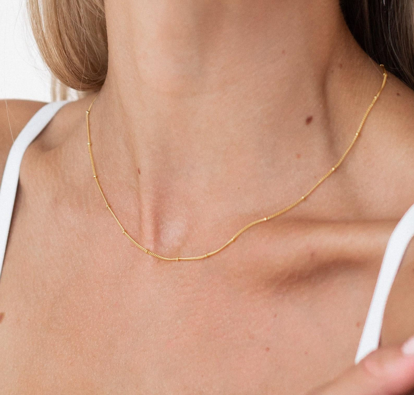 Personalized Minimalist Layering Necklace in Gold