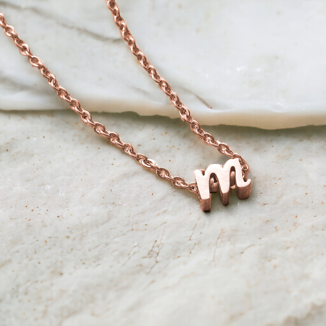 Personalized Initial Script Necklace