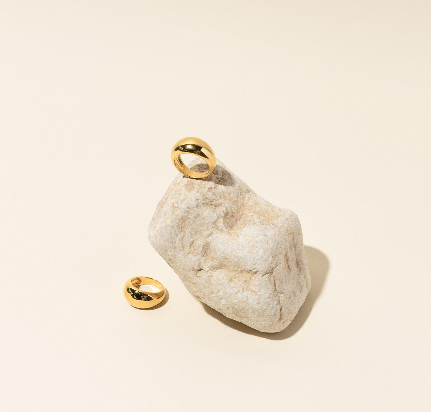 Gold Bold Dome Chunky Signet Ring