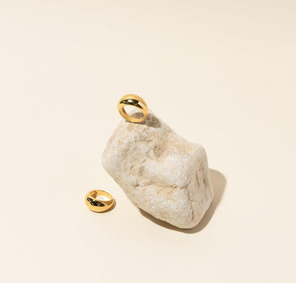 Gold Bold Dome Chunky Signet Ring