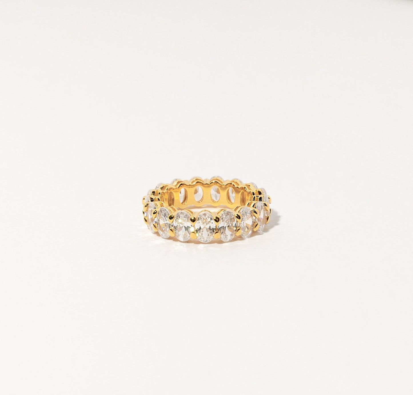 Classic Oval Cut Diamond Eternity Ring