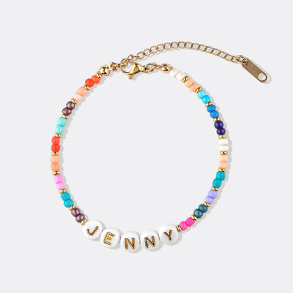 Personalized Beaded Name Bracelet