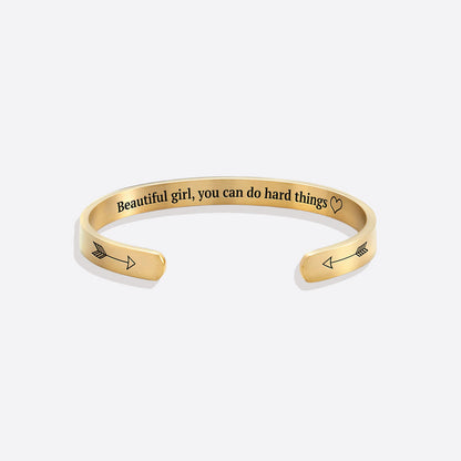 Personalizable Cuff Bracelet for Girls