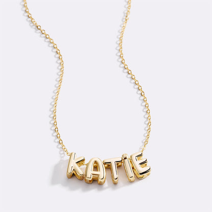 Personalized Bubble Name Necklace