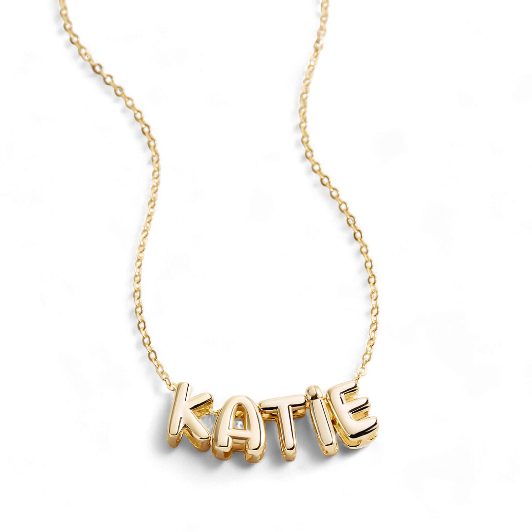 Personalized Bubble Name Necklace