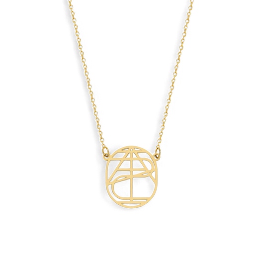 Personalized Minimalist Monogram Necklace