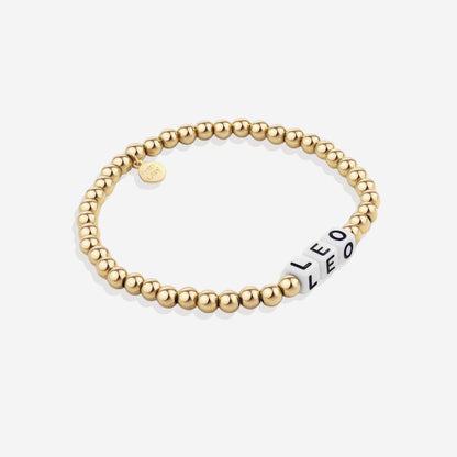 Personalized Waterproof Gold Beaded Bracelet