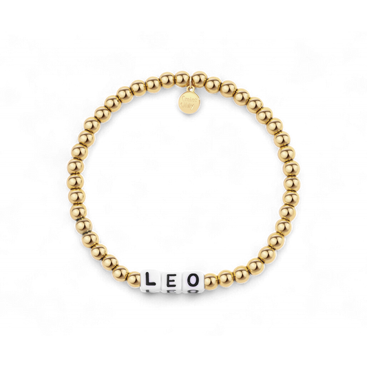 Personalized Waterproof Gold Beaded Bracelet