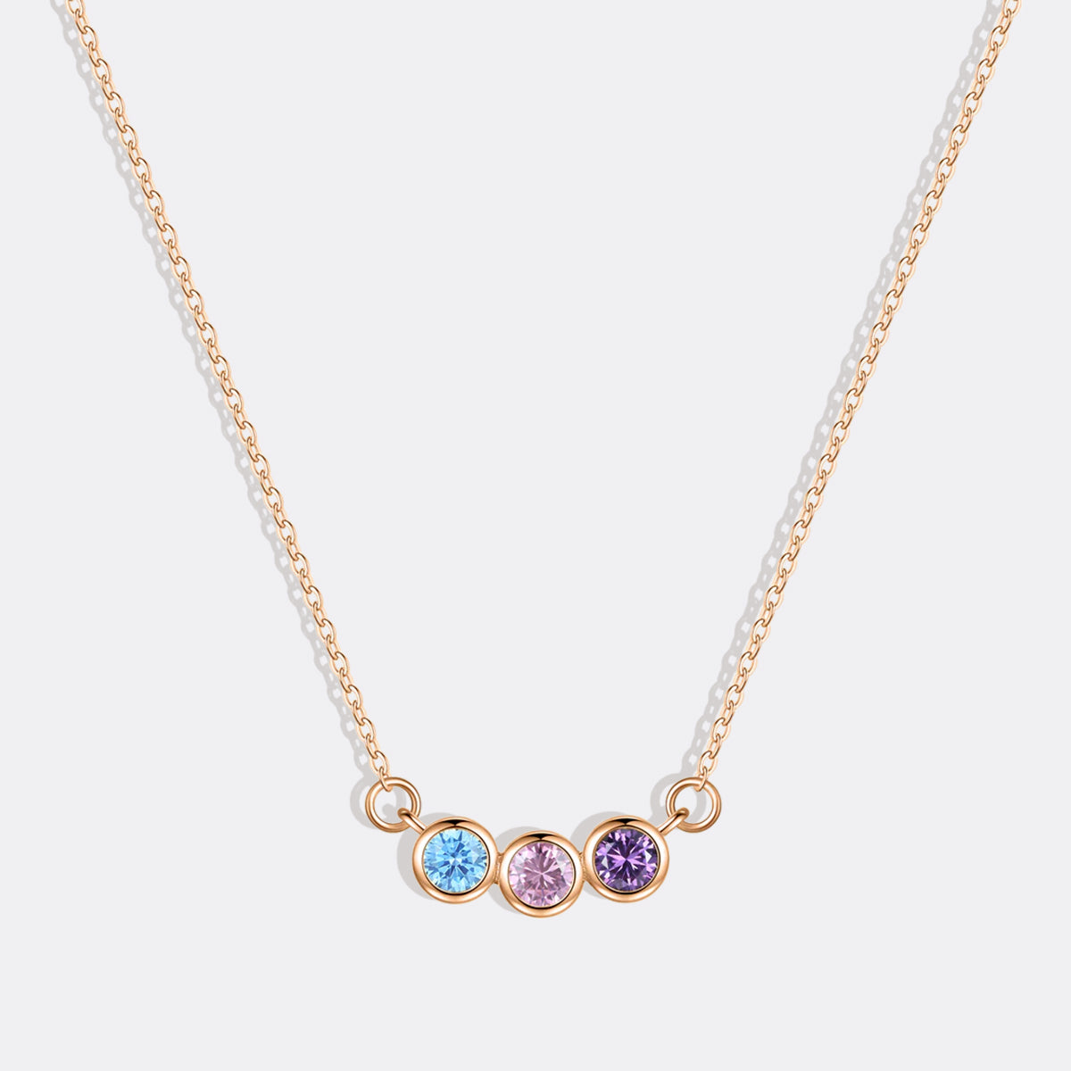 Personalized Birthstones Necklace