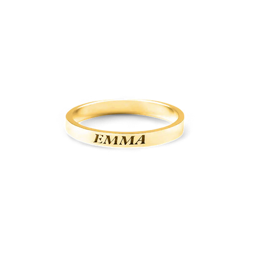 Personalized 2mm Stacking Ring