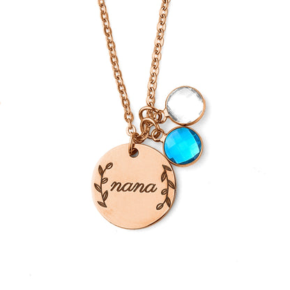 Personalized Birthstone Pendant Necklace