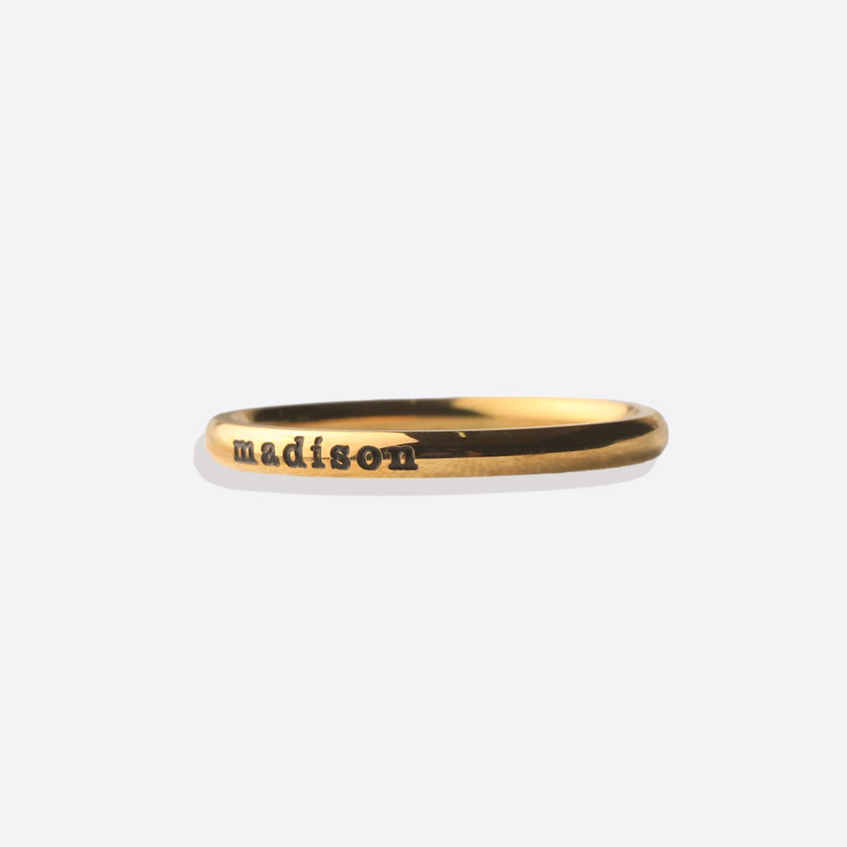 Personalized 2mm Engraved Stacking Ring