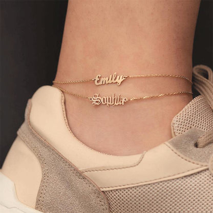 Personalized Name Anklet