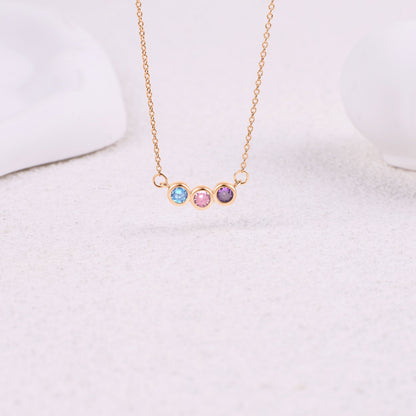 Personalized Birthstones Necklace