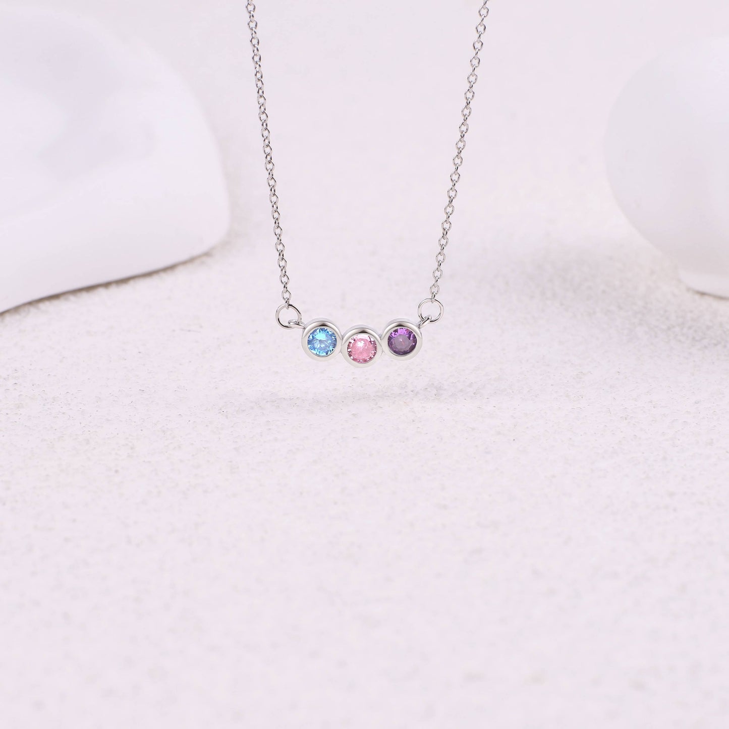 Personalized Birthstones Necklace